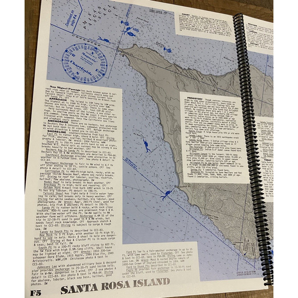 California Coastal Charts Cruising Guide Fishing Scuba Boating Vintage HTF OOP - Picture 5 of 13